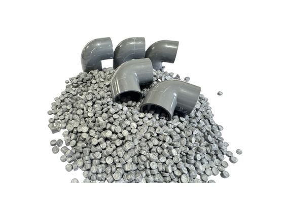 PVC顆粒プラスチック材料 白PVCコンパウンド PVCパイプおよび継手用 射出パイプ継手 PVC原料 改質プラスチックコンパウンド顆粒粒子